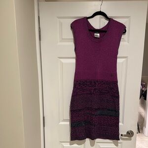 Chanel Purple Sleeveless Knit Dress